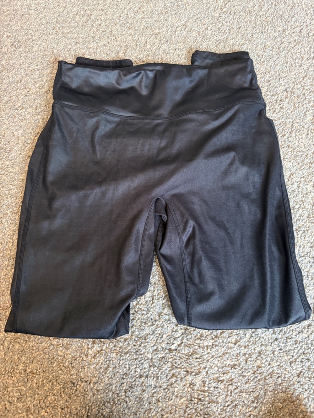 Fabletics leather like active leggings